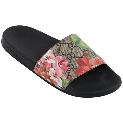 gucci supreme slides fake|gucci supreme floral slides.